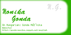 monika gonda business card